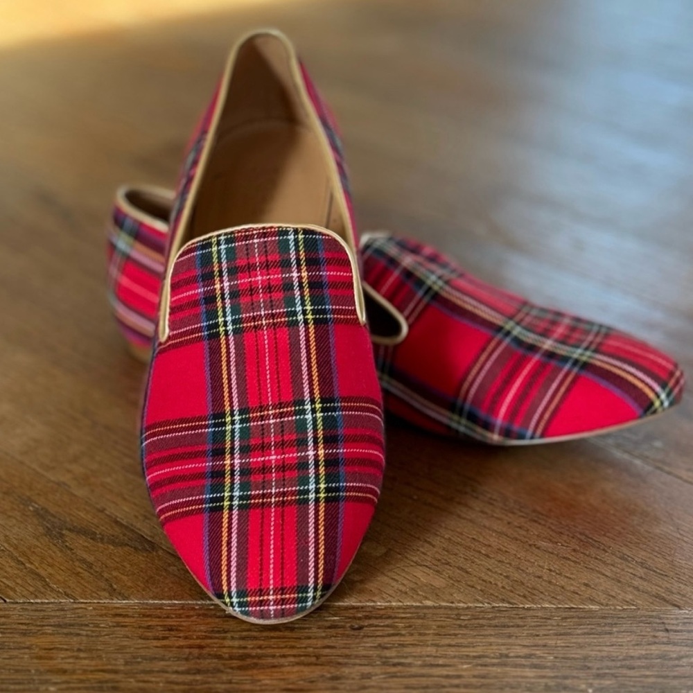 NWOB J. Crew Tartan Plaid Loafers